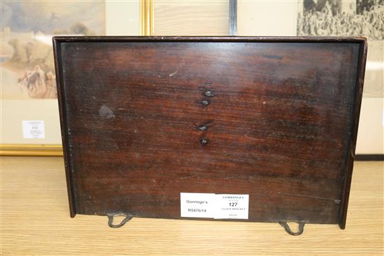 A Regency mahogany clock bracket